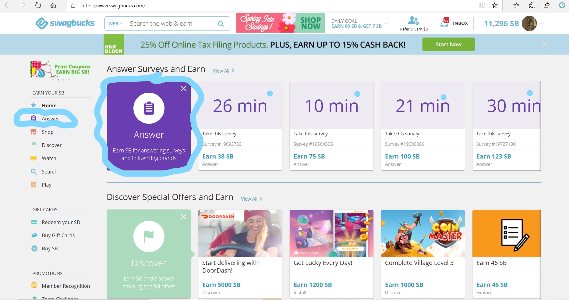 Swagbucks Tips And Tricks: Answering Surveys - Nord Hill Passions And ...